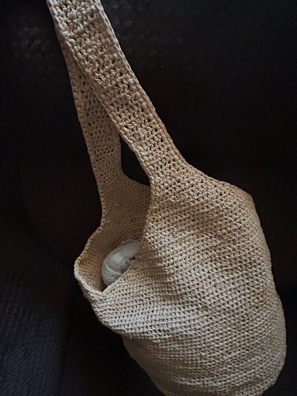 Tan Straw Shoulder Bag – Lightweight Everyday Tote